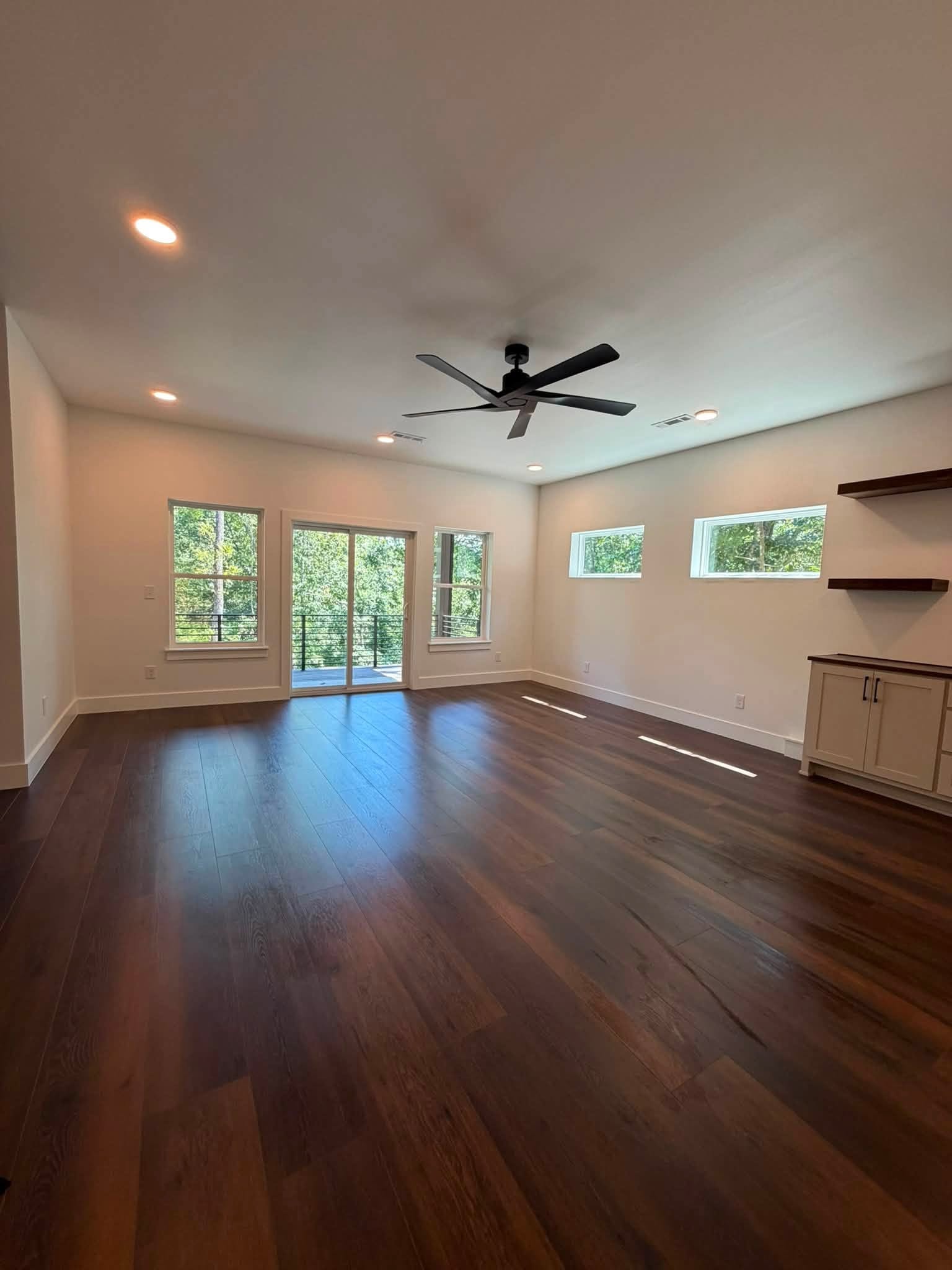 Final clean — hardwood floors ready for handoff
